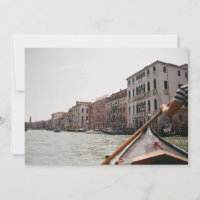 Tarjeta Postal Plana de Foto de Gondola de Venecia