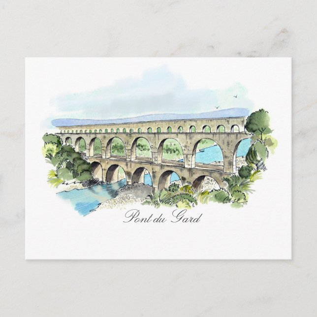 Tarjeta postal Pont Du Gard (Anverso)