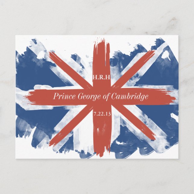 Tarjeta postal Prince George de Cambridge Souvenir (Anverso)
