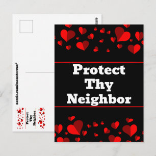 Tarjeta Postal Protege a Tu Vecino