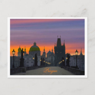 Tarjeta postal puente Charles