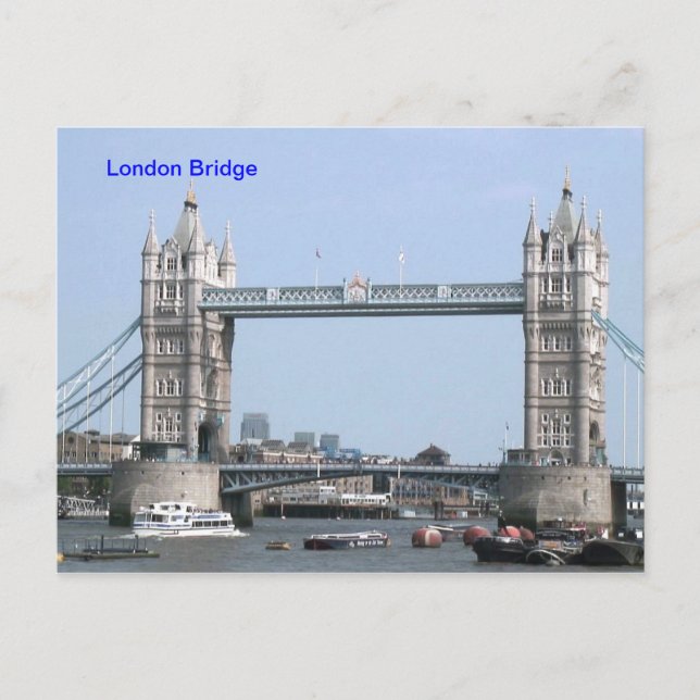 Tarjeta postal puente de Londres (Anverso)