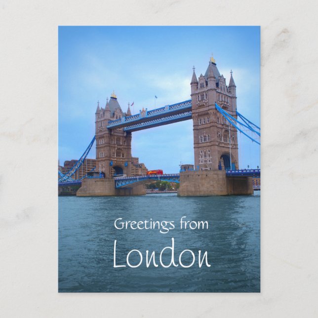 Tarjeta postal puente de Londres (Anverso)