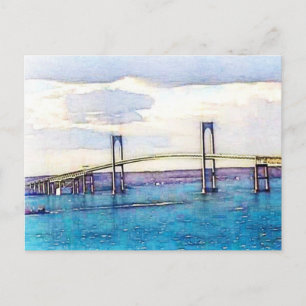 Tarjeta postal puente de Newport