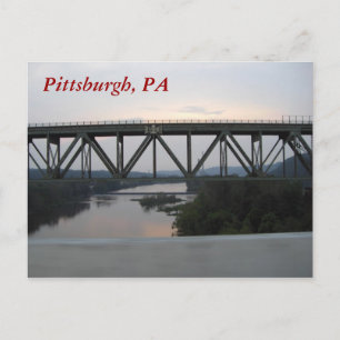 Tarjeta postal puente de Pittsburgh