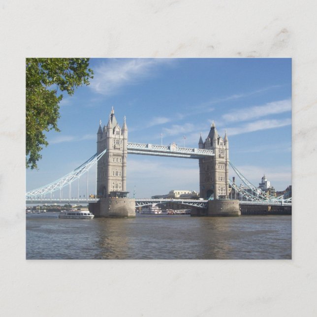Tarjeta postal puente de torre (Anverso)