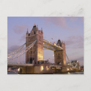 Tarjeta postal puente de torre