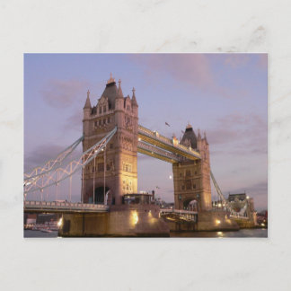 Tarjeta postal puente de torre