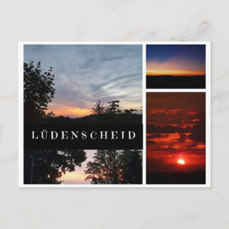 Tarjeta postal "Puestas de sol en Lüdenscheid"