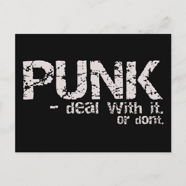 Tarjeta postal PUNK (Anverso)