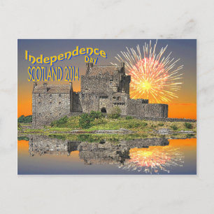 Tarjeta postal que celebra la independencia de Esc