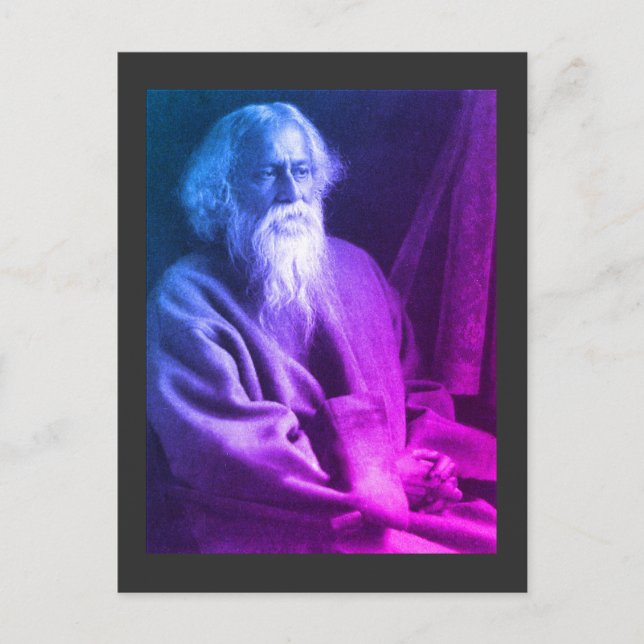 Tarjeta postal Rabindranath Tagore (Anverso)