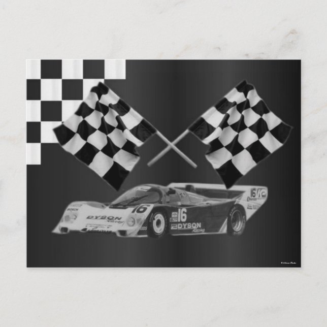 Tarjeta postal Race Car (Anverso)