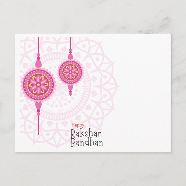 Tarjeta postal Raksha Bandhan (Anverso)