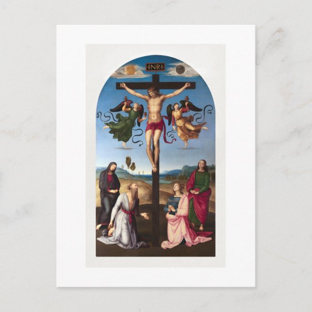 TARJETA POSTAL : RAPHAEL :LA CRUCIFIXIÓN MOND 1502 (Anverso)