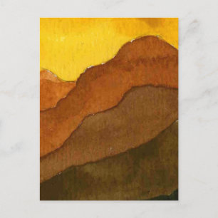 Tarjeta postal "Receading Hills #3"