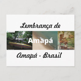 Tarjeta postal recuerdo de Amapá