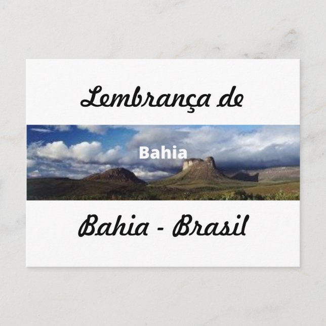Tarjeta postal recuerdo de Bahia (Anverso)