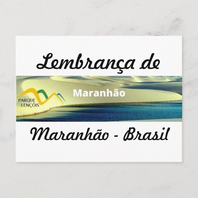 Tarjeta postal recuerdo de Maranhão (Anverso)