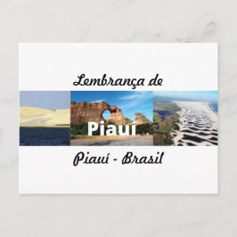 Tarjeta postal recuerdo de Piauí