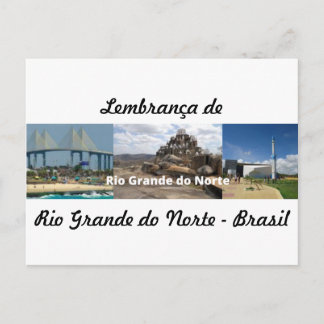 Tarjeta postal recuerdo de Rio Grande do Norte