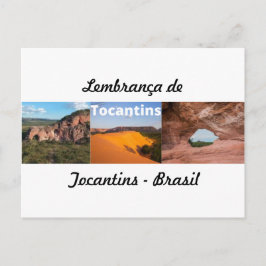 Tarjeta postal recuerdo de Tocantins Brasil