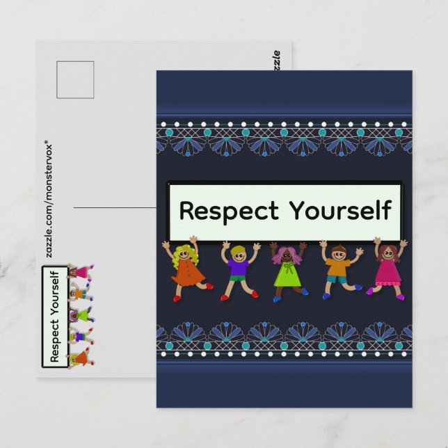 Tarjeta postal Respétate a ti mismo (Anverso / Reverso)