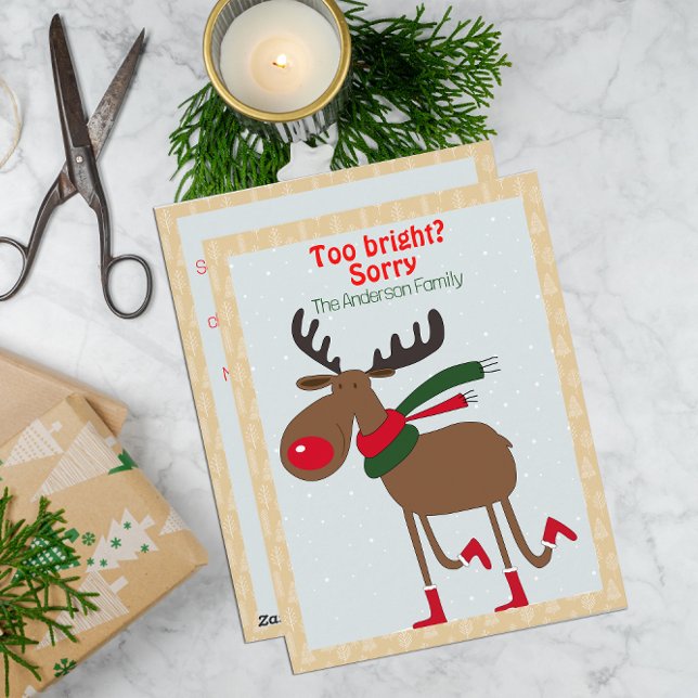 Tarjeta postal retro beige de deseo de Navidad con (Subido por el creador)