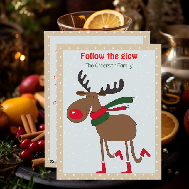 Tarjeta postal retro beige de deseo de Navidad de  (Subido por el creador)