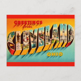 Tarjeta postal retro de Cleveland Ohio