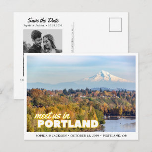 Tarjeta Postal Retro de Portland Mount Hood para G