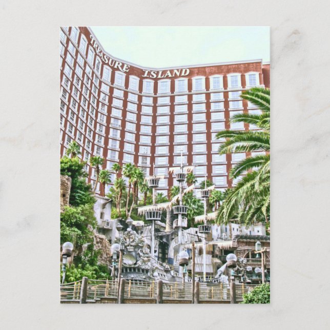 Tarjeta postal retro Las Vegas (Anverso)