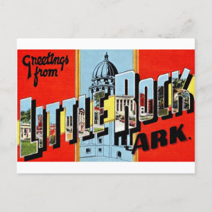  Tarjeta postal retro Little Rock Arkansas 