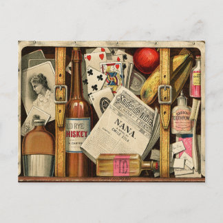 Tarjeta postal Retro Vintage Travel Suite