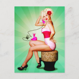 Tarjeta postal Ringy Dingy Pinup