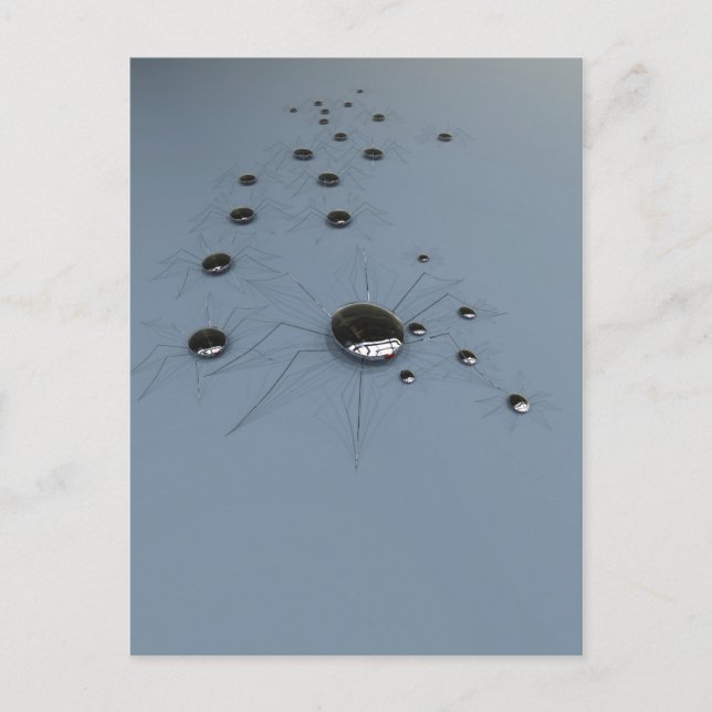 Tarjeta postal Robot Spiders (Anverso)
