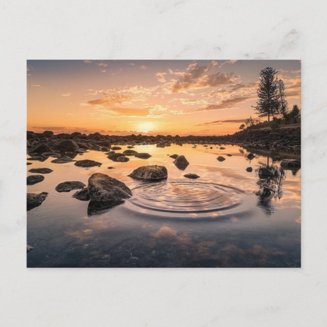 Tarjeta postal Rock Lake (Anverso)