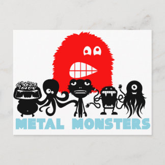 Tarjeta postal Rock=Life 'Metalizado Monsters'