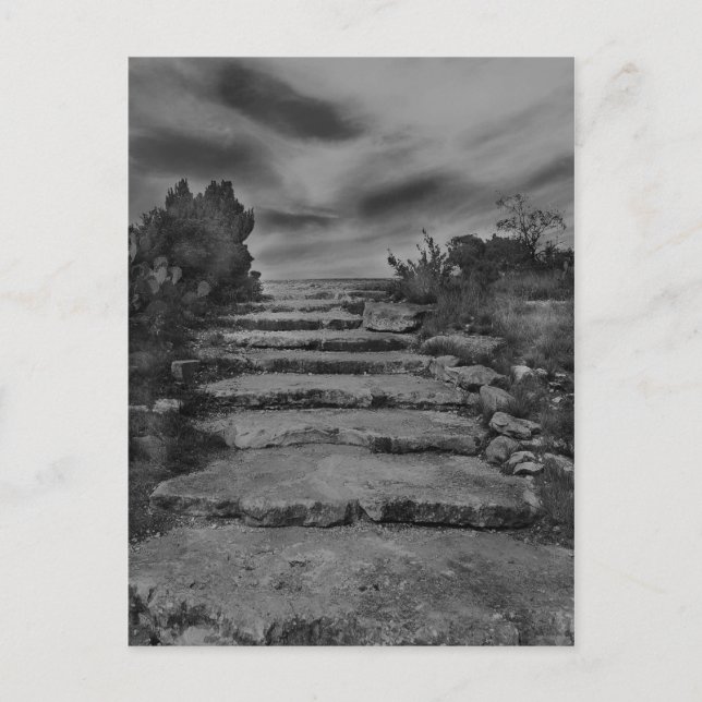 Tarjeta postal Rock Stairs (Anverso)