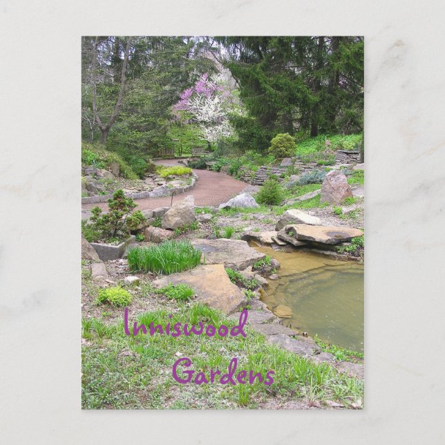 Tarjeta postal "RockGarden at Inniswood" (Anverso)
