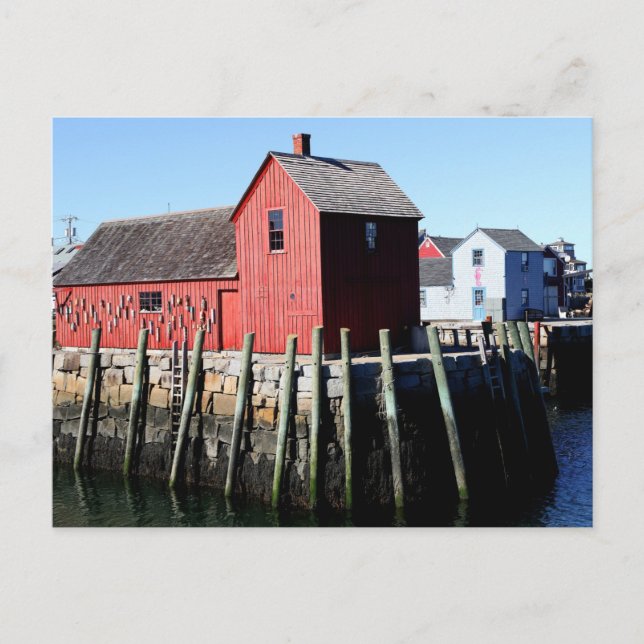 Tarjeta postal Rockport Massachusetts (Anverso)