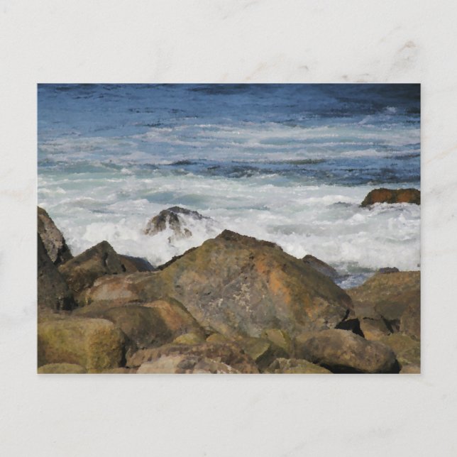 Tarjeta postal Rocky Seashore (Anverso)