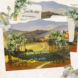 Tarjeta postal Romántica de Arte Italiano para Gua