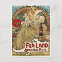 Tarjeta postal - Ron Jamicce Art Nouveau