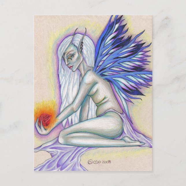 Tarjeta postal Rosa Faery (Anverso)