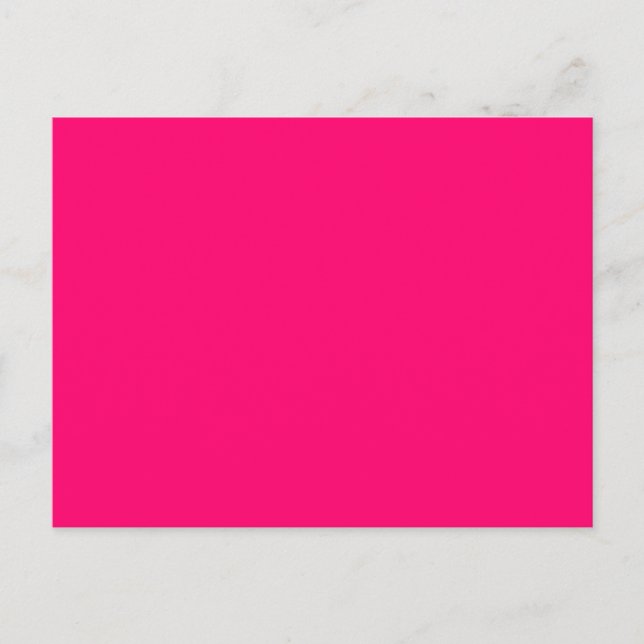 Tarjeta Postal Rosa Neon - Pedidos Personalizados  (Anverso)