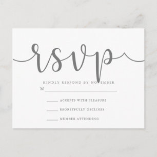 Tarjeta postal RSVP