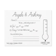 Tarjeta postal RSVP (Boda)