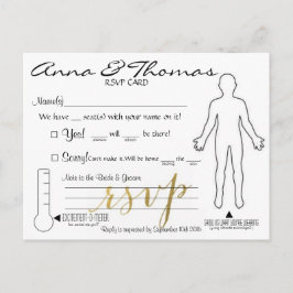 Tarjeta postal RSVP (Boda)