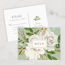 Tarjeta postal RSVP de Bodas de Oro